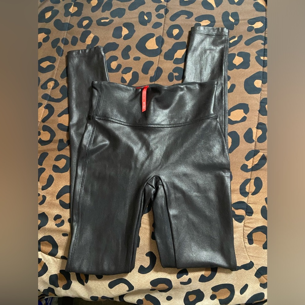 SPANX Faux Leather Leggings